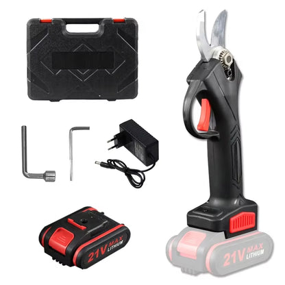 PowerPrune 21V Cordless Electric Pruner – Effortless Tree & Bonsai Branch Cutting Tool