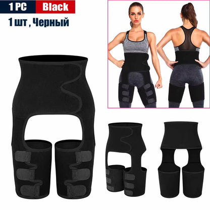 Body 3-In-1 Waist and Thigh Trimmer for Women Weight Loss Butt Lifter Waist Trainer Slimming Support Belt Hip Raise Shapewear